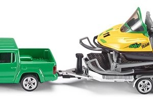 2548 Siku PKW mit Anhänger und Snowmobil