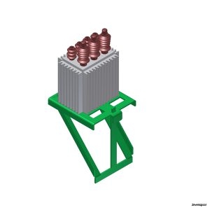 4105 Viessmann H0 Oberleitungstrafo-Set inkl. Mastkonsole