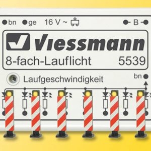 5040 Viessmann H0 Warnbaken, 8 Stück mit Lauflichtelektronik