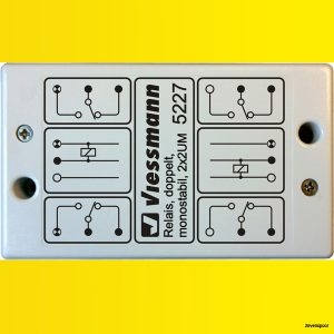 5227 Viessmann Relais, monostabil, 2 x 2UM,  negatives Schaltsignal