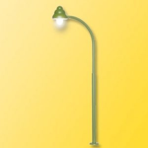 6012 Viessmann H0 Bogen-Gaslaterne grün, LED warmweiß