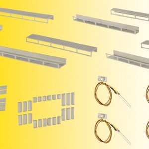 6045 Viessmann Startset Etageninnenbeleuchtung, 8 Schienen, 4 verschiedene Größen, 4 LEDs weiß