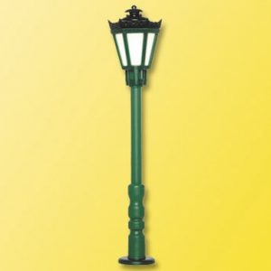 6072 Viessmann H0 Parklaterne grün, LED warmweiß