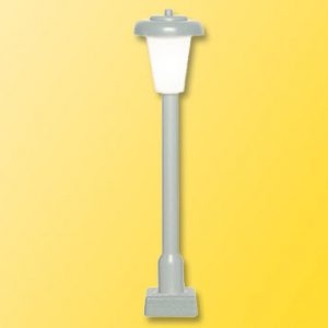 60801 Viessmann H0 Straßenleuchte modern mit Kontaktstecksockel, LED weiß