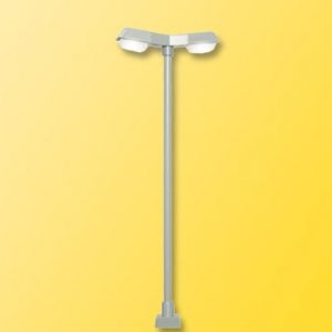 60971 Viessmann H0 Straßenleuchte modern, doppelt, Kontaktstecksockel, 2 LEDs weiß