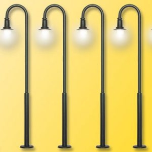 61406 Viessmann H0 Bogenleuchte, LED warmweiß, 5+1