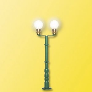 6305 Viessmann H0 Kugelleuchte zweiflammig, grün, 2 LEDs warmweiß