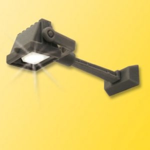 6334 Viessmann H0 Flutlichtstrahler mit Wandbefestigung, LED weiß