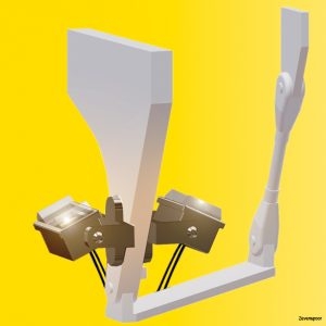 6339 Viessmann H0 Deckenstrahler, LED weiß, 7 Stück