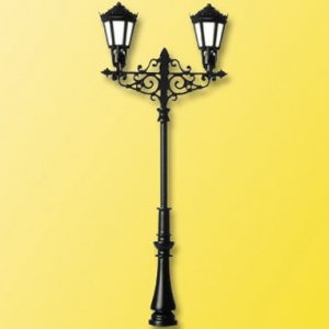 6397 Viessmann H0 Gaslaterne zweiflammig, 2 LEDs warmweiß
