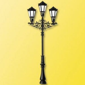 6398 Viessmann H0 Gaslaterne dreiflammig, 3 LEDs warmweiß