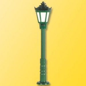 6472 Viessmann N Parklaterne grün, LED warmweiß