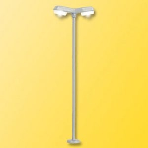 6498 Viessmann N Straßenleuchte modern, doppelt, 2 LEDs weiß