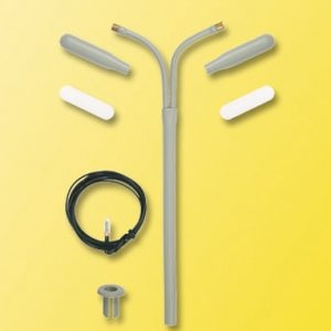 6723 Viessmann H0 Bausatz Peitschenleuchte doppelt, 2 LEDs weiß