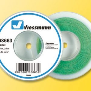 68663 Viessmann Kabel auf Abrollspule 0,14 mm², grün, 25 m