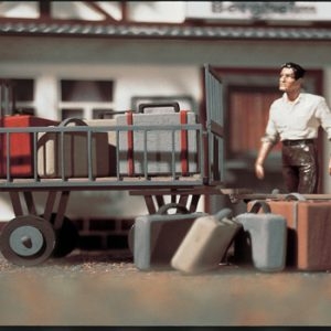 41228 Vollmer G Gepäckwagen mit Gepäck