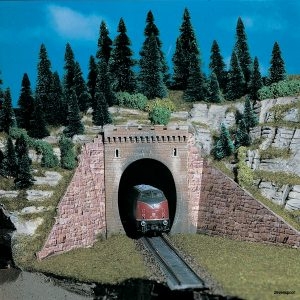 42501 Vollmer H0 Tunnelportal, eingleisig, 2 Stück