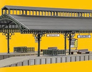 43545 Vollmer H0 Bahnsteighalle mit LED-Beleuchtung, Funktionsbausatz