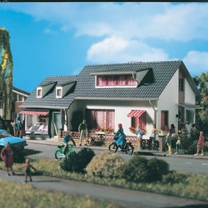 43723 Vollmer H0 Wohnhaus mit Ladengeschäft