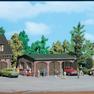 43757 Vollmer H0 Garage, dreiständig