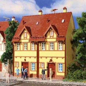 43844 Vollmer H0 Reihen-Doppelhaus, gelb