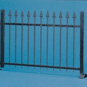 45007 Vollmer H0 Eisenzaun schwarz, 192 cm