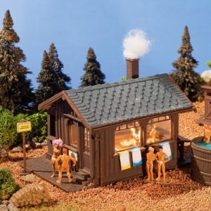 45146 Vollmer H0 Sauna mit Inneneinrichtung und LED-Beleuchtung, Funktionsbausatz