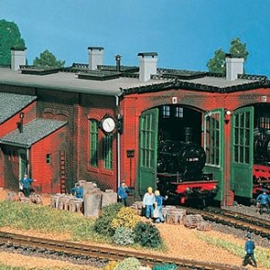 45752 Vollmer H0 Lokschuppen mit Türschließvorrichtung, zweiständig