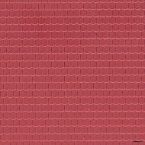 46026 Vollmer H0 Dachplatte Ziegel aus Kunststoff, 21,8 x 11,9 c m