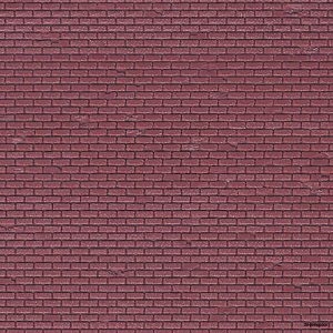 46028 Vollmer H0 Mauerplatte Ziegel aus Kunststoff, 21,8 x 11,9  cm