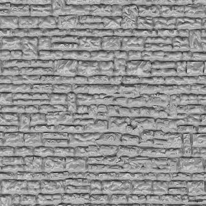 46031 Vollmer H0 Mauerplatte Haustein aus Kunststoff, 21,8 x 11,9 cm