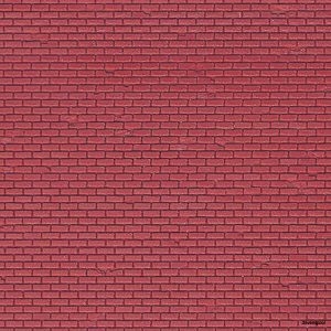 46033 Vollmer H0 Mauerplatte Klinker aus Kunststoff, 21,8 x 11,9 cm