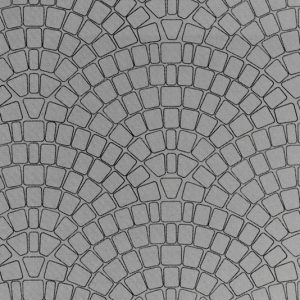 46053 Vollmer H0 Mauerplatte Kopfsteinpflaster aus Karton, 25 x 12,5 cm, VE 10 Stück