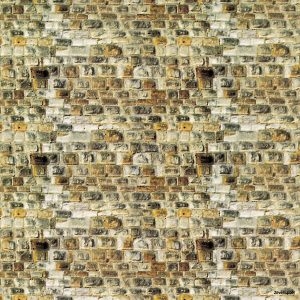 47363 Vollmer N Mauerplatte Sandstein aus Karton, 25 x 12,5 cm, VE 10 Stück