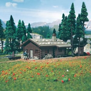 47743 Vollmer N Jagdhütte mit Brunnen und Häuschen mit Herz