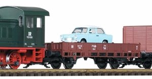 37121 Piko G-Start Set V 20 + 2 Güterwagen DR mit Sound