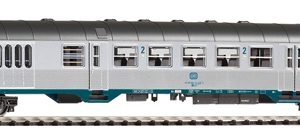57653 Piko Perswg. 2.Kl. Steuer. Silberling BDnrzf 740 Karlsruhe DB IV beige-blau
