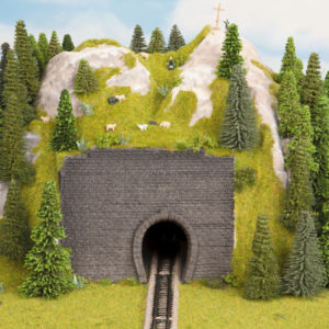 44790 Noch Vorsatz-Portal1-gleisig, 2 Stück, 9 x 7 cm