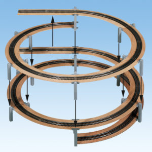 53126 Noch LAGGIES Gleiswendel-Komplettbausatz, Aufbaukreis,Gleisradius 194/230 mm, 1- oder 2-gleisig