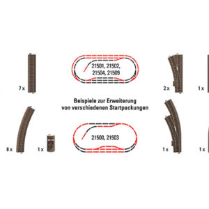62900 Trix Gleisergänz.Trix H0Startsets