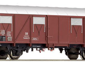 76613 Roco Gedeckter Güterwagen Glmhs mit Schlussleuchte
