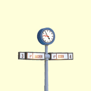 5290 Brawa H0 Bahnhofsuhr mit Richtungsanz