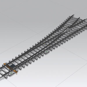 55170 Piko Weiche WL mit Betonschwellen