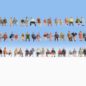 18402 Noch Mega-Spar-Set Sitzende 60 Figuren, ohne Bänke