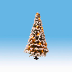 22120 Noch Beleuchteter Weihnachtsbaumverschneit, mit 20 LEDs, 8 cm hoch