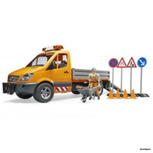 2537 Bruder MB Sprinter Wegenbouw met Licht en Geluid 1:16