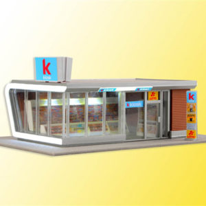 39008 Kibri H0 Moderner Kiosk inkl. LED-Beleuchtung