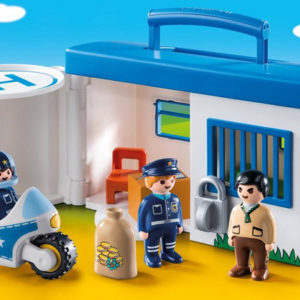 9382 Playmobil® Meeneempolitiestation / Commissariat de police transportable