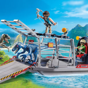 9433 Playmobil® Luchtkussenboot met dinokooi