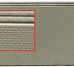 36910 Kibri N/Z Mauerplatte regelmäßig, mit Abdecksteinen, L 10 x B 15 cm